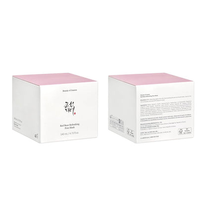 Beauty of Joseon Red Bean Pore Refreshing Mask Mud Cream Hydrating Wash Off Pack, Pore Cleansing Exfoliator, Korean Skin Care for Men and Women 140ml, 4.73 fl.oz