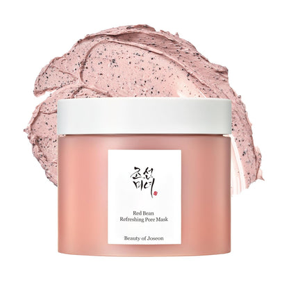 Beauty of Joseon Red Bean Pore Refreshing Mask Mud Cream Hydrating Wash Off Pack, Pore Cleansing Exfoliator, Korean Skin Care for Men and Women 140ml, 4.73 fl.oz